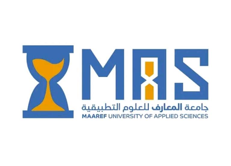 لوغو جامعة المعارف للعلوم التطبيقية_ شعار جامعة المعارف الخاصة_ الراعي_ كل الجامعات السورية في موقع واحد