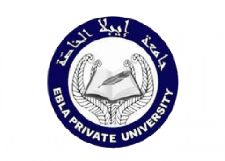 شعار جامعة إيبلا الخاصة الراعي كل الجامعات السورية في موقع واحد